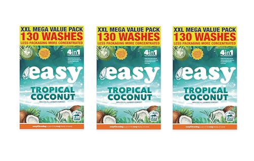 Easy Washing Powder Tropical Coconut 6.5kg 130 Washes Pack of 3