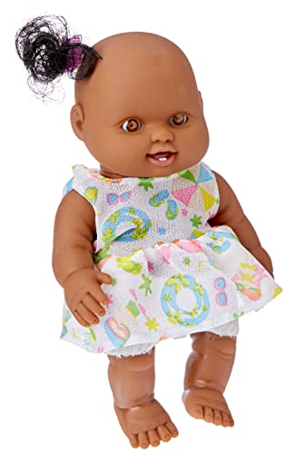 Boneca Milkinha, Milk, Vinil, Negra, 20 cm, Multicor