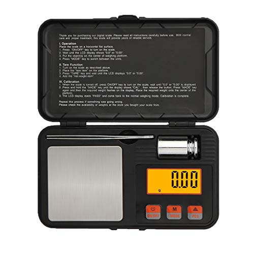 Gazechimp Mini 200g / 0,001 Balança Digital De Joias Balança De Grama De Cozinha Peso De Alimentos Amplo - 0,001g