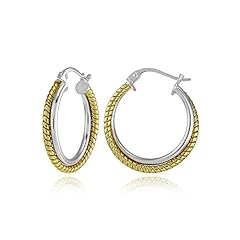 20mm - Two-Tone Yellow Gold Flashed