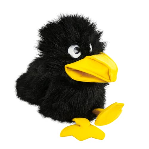 Handpuppe Rabe 28 cm Kuscheltier Plüschrabe Uni-Toys Vogel Plüschvogel