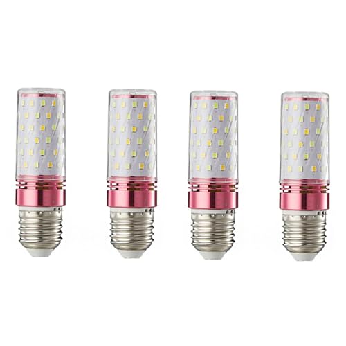 Bombillas LED E27 Equivalente 16w 160w Ahorro Energía Iluminación 85v-265v 1600 Lm 3000 K-6000 K No Regulable Para Interiores Sala De Estar Dormitorio Comedor(E27 16W neutral light 4000K,4 PCS)