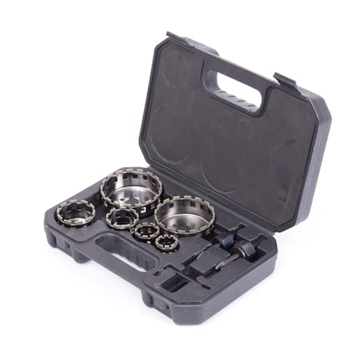 Windzerdong 9Pcs/Sets 25mm-73mm Diamond Coated Drill Bit Kit Tile Marble Glass Ceramic Hole Saw Drilling Bits for Power Tools