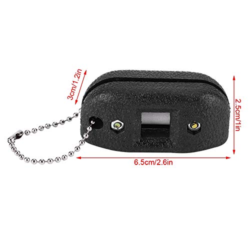 Keen so Ice Skate Sharpener, Portable Ice Skates Blade Sharpener Ice Skates Blade Grinding Tool with A Bag Black - Thumbnail 2