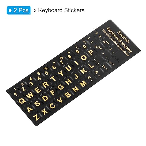Pegatinas de teclado en inglés PATIKIL, 2 unidades miniatura 3