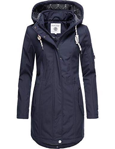 Preisvergleich Produktbild Peak Time Damen Softshell Mantel L60013 Blau020 Gr. XXL
