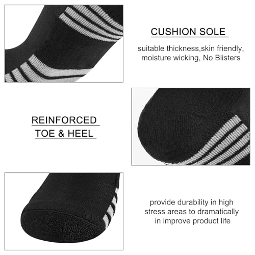 10 Pairs Mens Ankle Socks Cushioned Athletic Running Casual Low Cut Socks for Men3