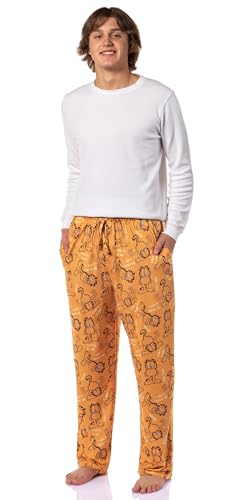 Garfield Men's I Don't Think So Tossed Print Sleep Pajama Pants For Adults2