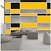Stickers Muraux Salon Figures Géométriques Gris Jaune Murale Autocollant Mural Maternelle Garçon Bébé Chambre Mur Art Décoration Papier Peint Chambre Enfant Peinture Murale Interieur 150X100 Cm