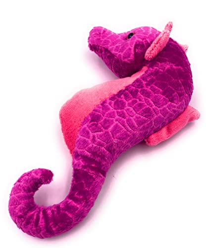 Onwomania Plüschtier Kuscheltier Stoff Tier Seepferdchen pink Hippocampus 23 cm
