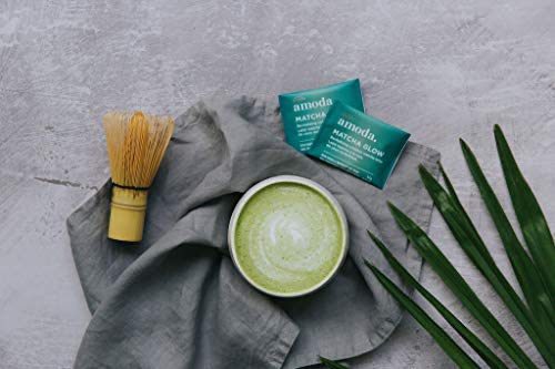 Miniatura 7 de Amoda Matcha Latte Blend - Un café con leche matcha de coco revitalizante con hongo tremella y tocotrientoles. Orgánico, vegano - 10 sobres