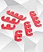 RACOONA Spark Plug Wire Separator,12pcs 7mm 8mm 8.5mm 8.8mm Spark Plug Wire Holder,Car Accessories Spark Plug Wire Loom Car Engine Spark Plug Separators Ignition Wire Separators Holder(Red)