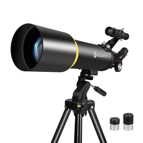 Image of Telescopes, 90mm Aperture 600mm Refractor Telescope for Kids and Beginners, Telescope for Adults Astronomy with Handbag and Phone Adapter