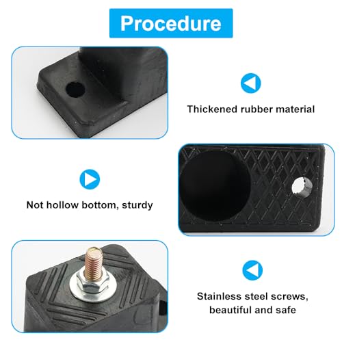 4 Stück Vibrationsdämpfer für Klimaanlage,Gummilager Klimaanlagen Schwingungsdämpfer aus Gummi,Rutschfeste Gummi-halterung für Klimaanlage Rauschunterdrückung,Schwarz Antivibrations-Fußpolster