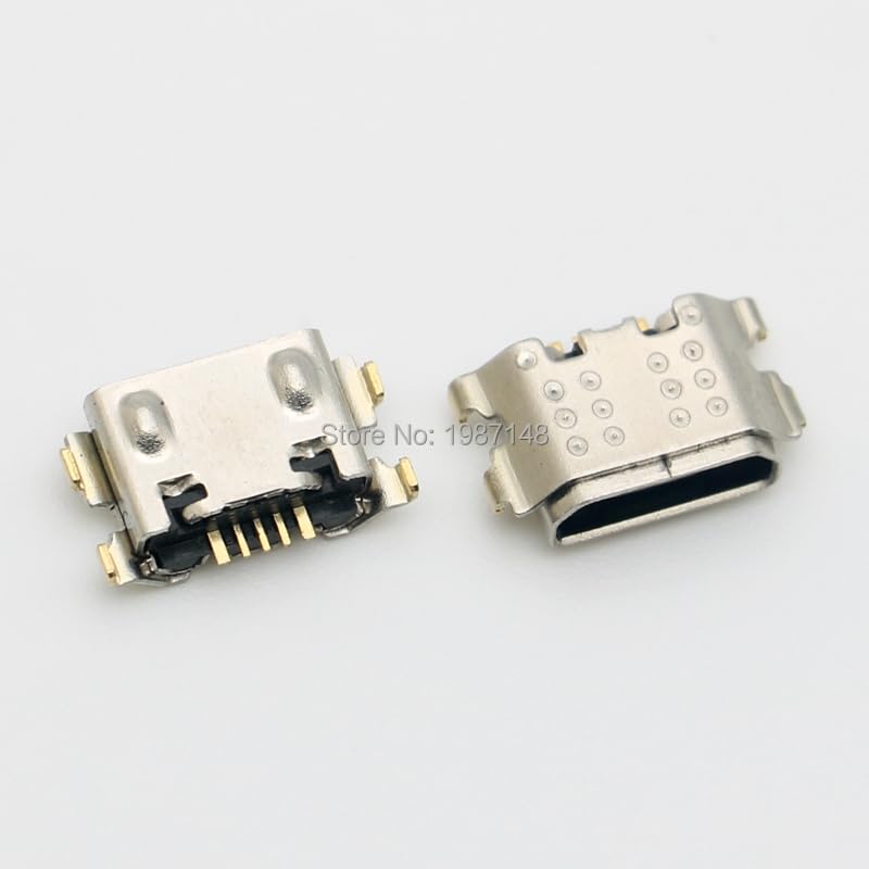 Wiring Connecting Terminals - 100pcs Micro USB 5Pin Jack Connector Socket Data Charging Port Tail Plug for Samsung Galaxy A01 A015 A015F/DS Mini USB