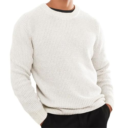 Men's Sweater Soft Warm Jersey Jumper Pullover O-Neck Knitted Casual Knitwear 5