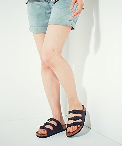 Image of Birkenstock womens Florida in Black from Birko-Flor Sandals 38.0 EU W