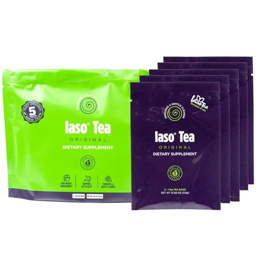 Iaso Brewed Tea (Original) - TLC Cleansing Tea & Refreshing Drink Formula for Balanced Lifestyle - 10 Convenient Sachets (5 Packs)
