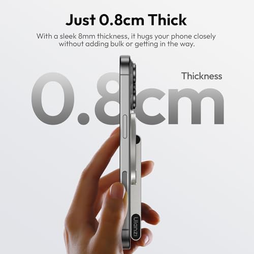 Image of ULANZI MA60 Magnetic Phone Tripod, Aluminium Mini Tripod for iPhone Silver