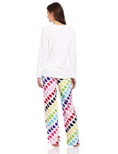 Image of Sweet Juniors Multi Heart Pant Set, White / Pink /Blue, Large