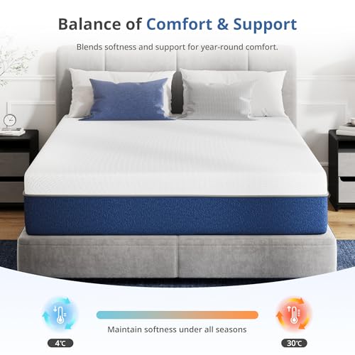 Image of MLILY 14 Inch Twin XL Memory Foam Mattress, Gel Cooling Mattress Bed in a Box, Fiberglass Free, Back Pain Relief, Medium Firm, CertiPUR-US Certified, 38 inchx80 inchx14 inch, White | Gel Cooling Mattress Bed in a Box, Fiberglass Free, Back Pain Relief, Medium Firm, CertiPUR-US Certified, 38 inchx80 inch