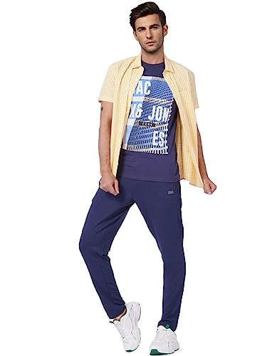 Image of JACK & JONES Men's Printed Slim Fit Crew Neck T-Shirt
