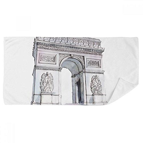 Serviette de bain Arc de Triomphe souvenir de Paris tissu doux unique - 2