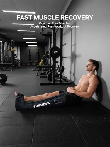 Image of Medisana Leg Compression Massager, Cordless Rechargeable Air Pressure Boot with Multi-Customize Modes, Intensities & Timer, Leg Compression for Circulation, Pain Relief, Recovery, Christmas Gifts
