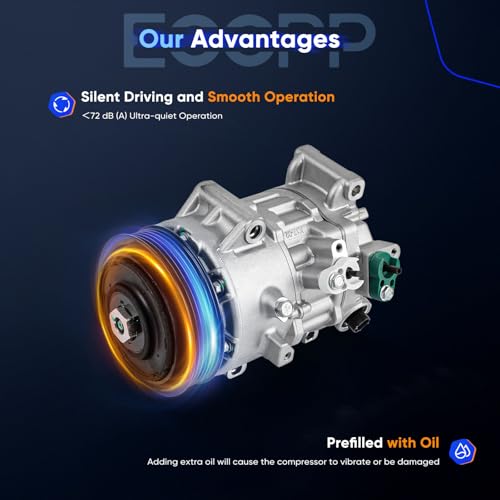 Image of ECCPP AC Compressor for Toyota RAV4 Camry 2.5L 2013-2024 | for Lexus ES250 2.5L 2021-2024 Fast Cooling Air Conditioning Compressor