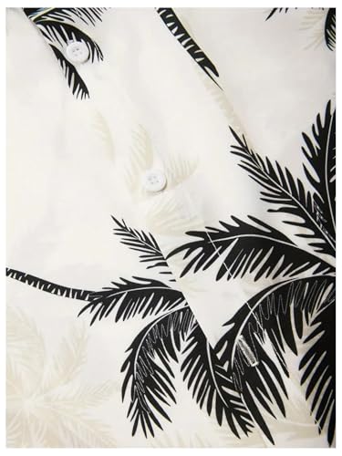 Men's 2 Piece Vacation Outfits Short Sleeve Button Down Tropical Shirts and Shorts Resort Wear4