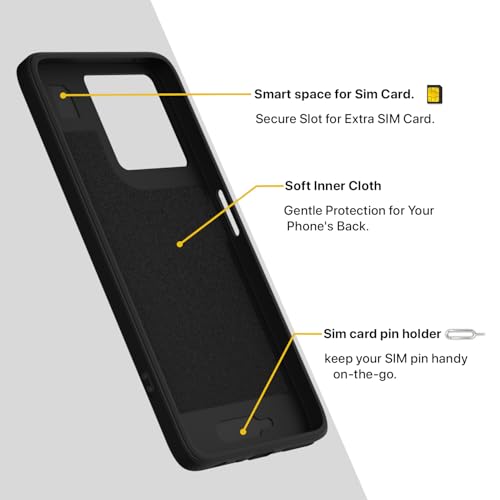 Image of Pikkme Back Cover for Motorola Moto G67 Power 5G / G57 Power 5G Soft Matte Silicone | Slim Fit | Mag-Safe Design (Mag-Safe Not Support) Camera Protection Bumper Case (Black)