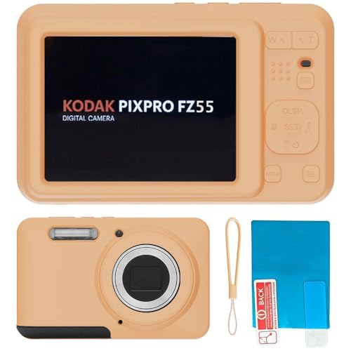 Funda silicona para cámara Kodak PIXPRO FZ55 color naranja