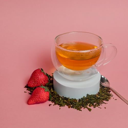 Image of Organic Positively Tea Company, Strawberries and Cream, Green Tea, Loose Leaf, 4 Ounce