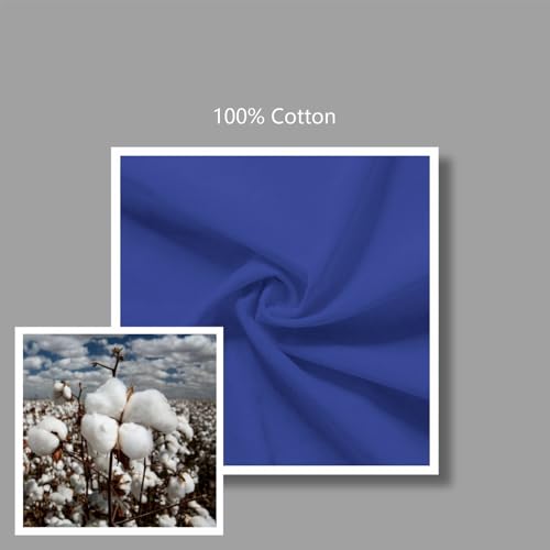 Image of TOPDesign 6-Pack Economical 16 inchx15 inch Blue Cotton Tote Bag, Lightweight Medium Reusable Grocery Shopping Cloth Bags, Suitable for DIY, Advertising, Promotion, Gift, Activity