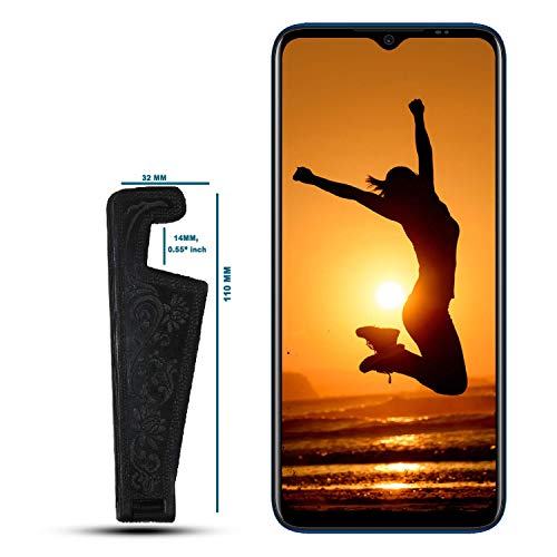 Image of FCS Universal Mobile Phone Stand Holder and Tablet Stand Holder, Pocket Size, Foldable, V Type, Compatible for All Smartphones, Tablets, Ipads, Ebook Readers. 2 Pc. Set (1 Pack) (Black)