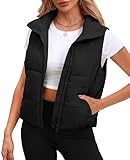 SAMPEEL Puffer Vest Women Crop Lightweight Sleeveless Chalecos De Mujer Winter Clothes L