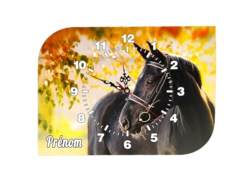 Horloge Pendule Murale Cheval personnalisée réf 71