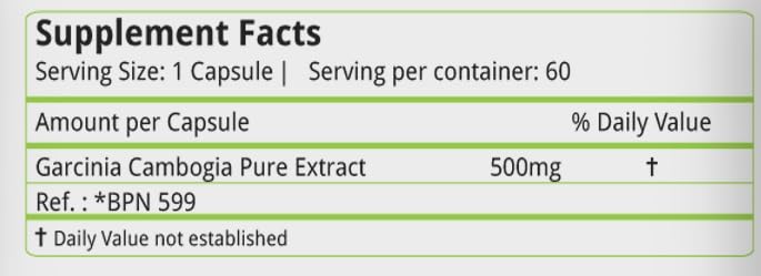 Natures Velvet Lifecare Garcinia Cambogia Pure Extract 500 mg, 60 Veggie Capsules Buy 1 get 1 Free - Image 4 thumbnail