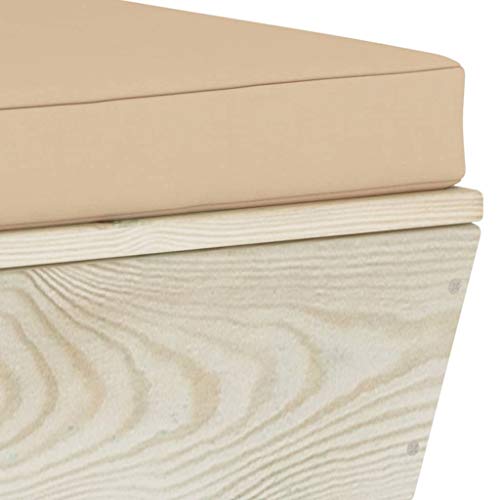 Genérico Sofá de palets de jardín 2 plazas con Cojines Madera de Abeto,Mobiliario,Muebles de jardín,Conjuntos de jardín,3063387 - imagen 6