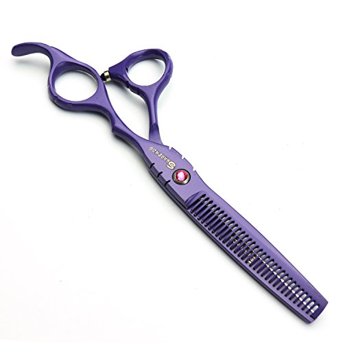 Ciseaux de coiffure violet 6 pouces pour coupe et salon