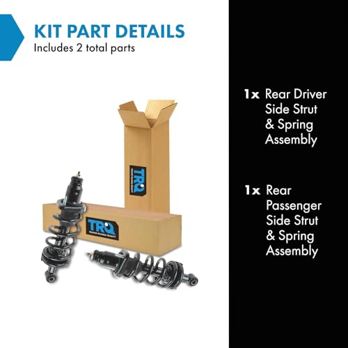 Image of TRQ Rear Driver and Passenger Side Strut and Spring Assembly Set