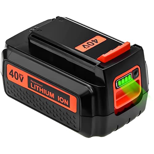 Lumsing LBXR36 LBX2040 3.0Ah 40V MAX Lithium Battery Replacement for Black and Decker 40V Lithium Battery LBX2040 LBXR36 LBXR2036 LST540 LCS1240 LBX1540 LST136W Black+Decker Lithium Battery