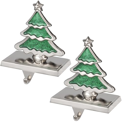 Baseo-Christmas-Stocking-Holders-Set-of-2-Mantle-Fireplace-Stocking-Hangers-New-Tree-2-Pack Baseo Christmas Stocking Holders Set of 2 Mantle Fireplace Stocking Hangers New Tree 2 Pack