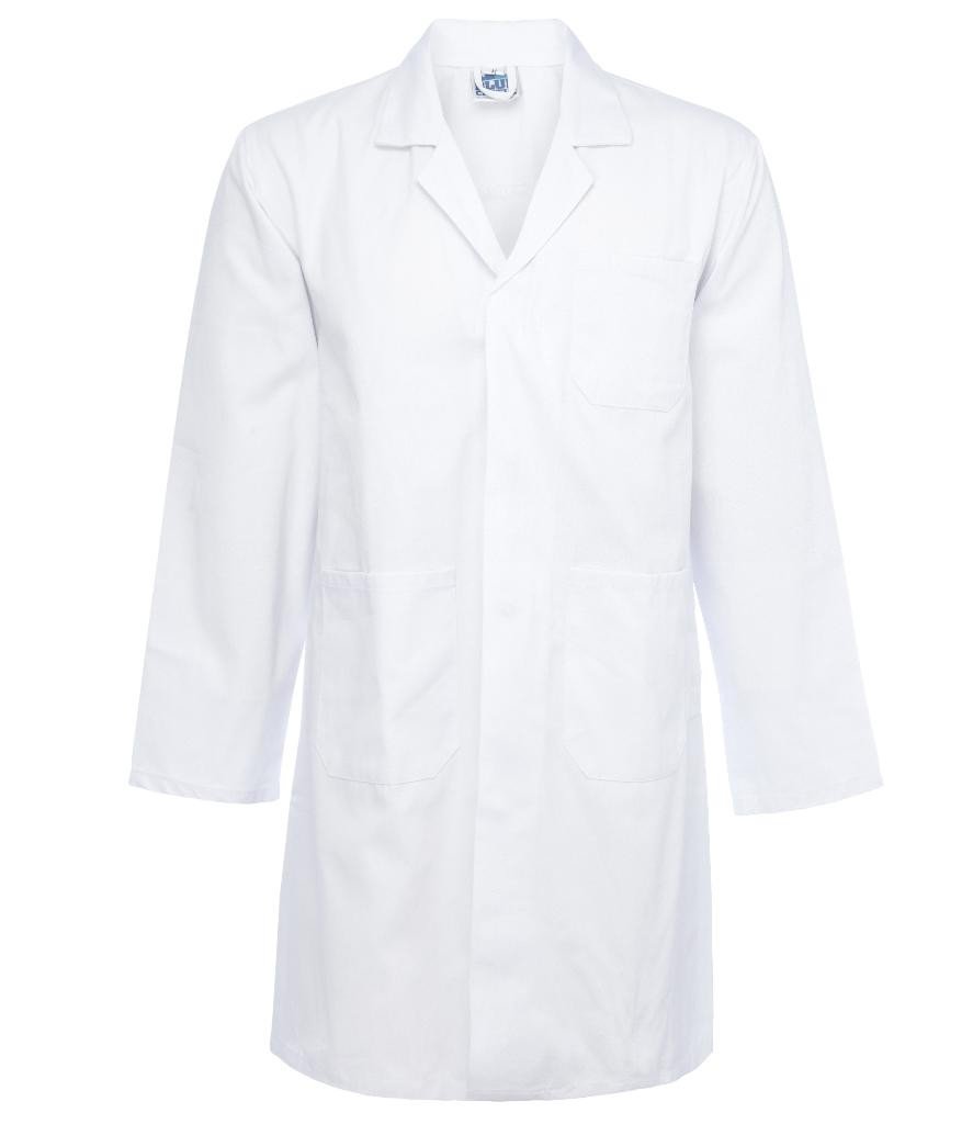 Mens Factory Work Overall Coverall Dust Coat Mechanical Work Paint (X-Large, White)