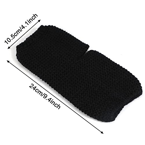 2 Pairs Knitted Yoga Leg Warmers for Women, Yoga Socks Toeless Training Ballet Dance Leg Warmers Warm Knit Crochet Short Leg Warmers Boot Cuffs Boot Topper Socks for Yoga Dancing Exercising Gym3