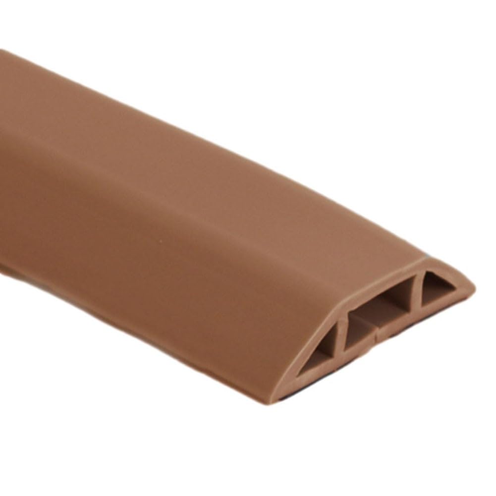 Pasacables Suelo,Canaleta Cables Suelo For el hogar Cubierta protectora de cables Protector de cables for el suelo Canaleta for cables for el suelo Cable de alimentación Cubierta de PVC blando(Light b