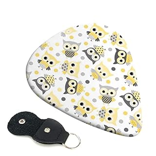 Lot de 6 médiators mignons en forme de chouettes pour guitare acoustique, guitare électrique, basse, ukulélé – fins… - Les Beatles, Paul McCartney, John Lennon, RIngo Starr, George Harrison