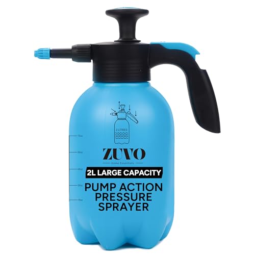 Zuvo 2L Pump Action Pressure Sprayer Garden Weed Killer & Plant Mister