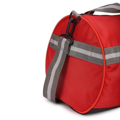 Image of Gym Bag, Duffle Gym Bags for Men, Women, Boys & Girls, Gym Bag for Workout & Travel, Polyester Fitness Bag with Adjustable Shoulder Strap (45x24x24cm, Red)