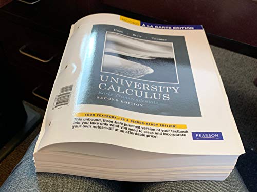 University Calculus: Early Transcendentals, Boo... 0321771923 Book Cover